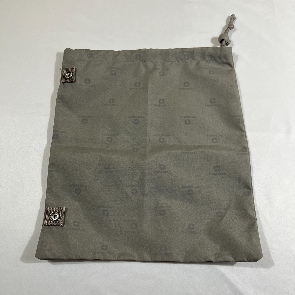 Swissgear Grey Drawstring Shoe Laundry Bag Pouch Gorpcore Travel Storage 13x11